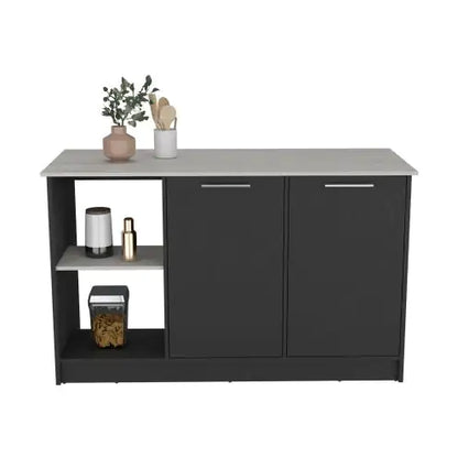 Kitchen Island Padua, Kitchen, Black Onyx