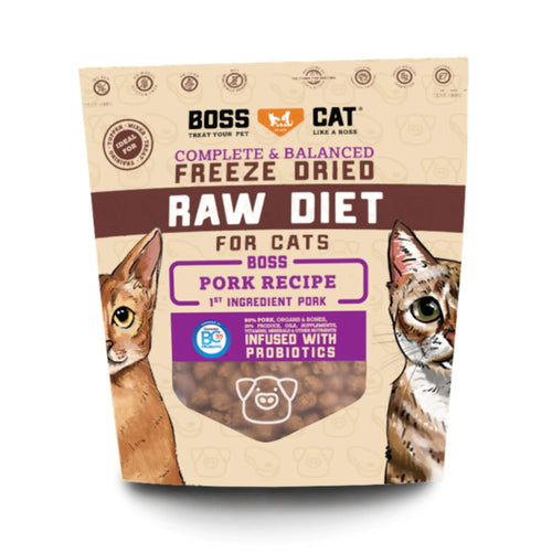 Complete & Balanced Freeze Dried Raw Diet for Cats Pork Recipe 9 oz Bag
