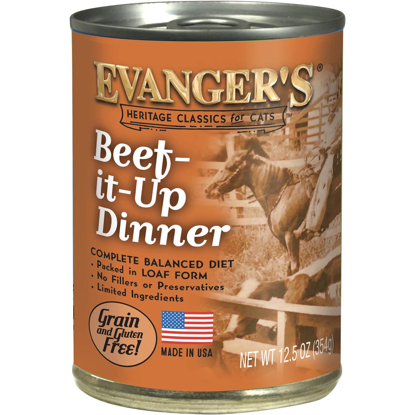 Beef It Up Dinner for Cats - 12 12.5 oz cans by Evangers Heritage Classics